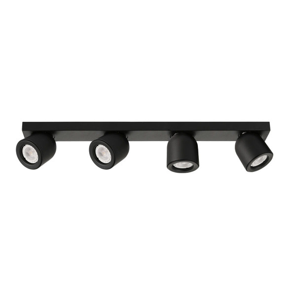 Reflektor sufitowy czarny NUORA 4xGU10x35W wym:10,5x64,5x8,5cm Italux 865877
