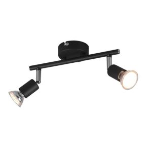 Reflektor sufitowy czarny PARIS 2xGU10x35W wym:13,5x25x8cm RL 866625 Reflektor sufitowy czarny PARIS 2xGU10x35W wym:13,5x25x8cm RL 866625