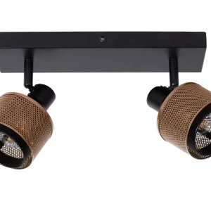 Reflektor sufitowy czarny RAFA 2xE14x40W wym:16x30x14cm Lucide 866239 Reflektor sufitowy czarny RAFA 2xE14x40W wym:16x30x14cm Lucide 866239
