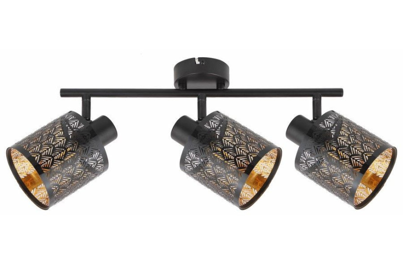 Reflektor sufitowy czarny Tuluza 3xE14x40W wym:15,5x40x10cm Reality 866238