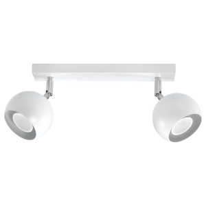 Reflektor sufitowy FOKUMO biały chromowany 2xGU10x40W IP20 Pure Lume 1037405 Reflektor sufitowy FOKUMO biały chromowany 2xGU10x40W IP20 Pure Lume 1037405