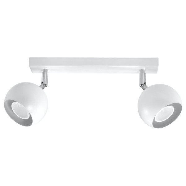 Reflektor sufitowy FOKUMO biały chromowany 2xGU10x40W IP20 Pure Lume 1037405