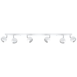 Reflektor sufitowy FOKUMO biały chromowany 6xGU10x40W IP20 Pure Lume 1037391 Reflektor sufitowy FOKUMO biały chromowany 6xGU10x40W IP20 Pure Lume 1037391