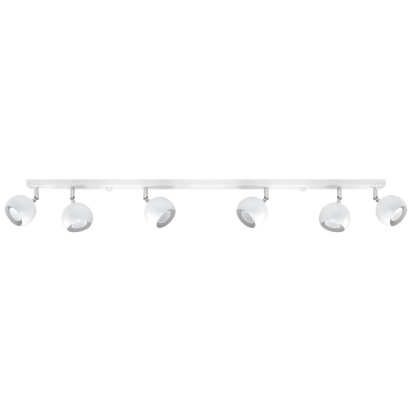 Reflektor sufitowy FOKUMO biały chromowany 6xGU10x40W IP20 Pure Lume 1037391
