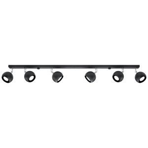 Reflektor sufitowy FOKUMO czarny-chromowany 6xGU10x40W IP20 Pure Lume 1037358 Reflektor sufitowy FOKUMO czarny-chromowany 6xGU10x40W IP20 Pure Lume 1037358