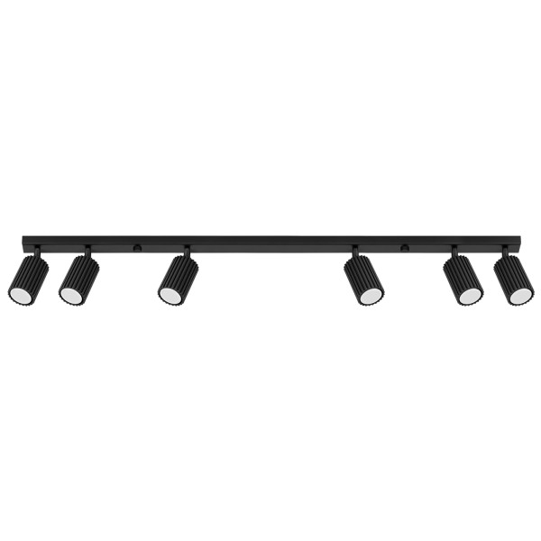 Reflektor sufitowy GRAVIO czarny 6xGU10x10W IP20 Pure Lume 991366