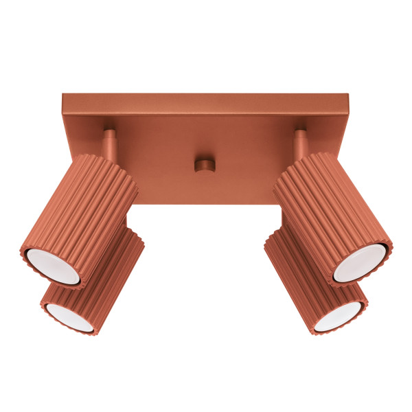 Reflektor sufitowy GRAVIO ochra czerwona 4xGU10x10W IP20 Pure Lume 991576