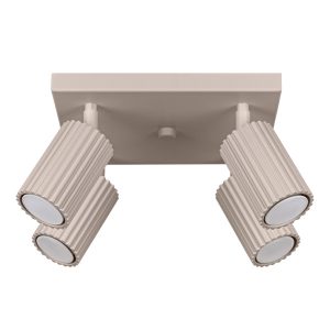 Reflektor sufitowy GRAVIO taupe 4xGU10x10W wym:16,5x25x25cm IP20 Pure Lume 991599 Reflektor sufitowy GRAVIO taupe 4xGU10x10W wym:16,5x25x25cm IP20 Pure Lume 991599