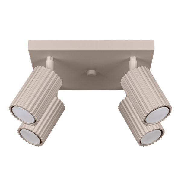 Reflektor sufitowy GRAVIO taupe 4xGU10x10W wym:16,5x25x25cm IP20 Pure Lume 991599