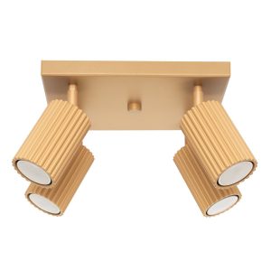 Reflektor sufitowy GRAVIO złoty 4xGU10x10W wym:16,5x25x25cm IP20 Pure Lume 991578 Reflektor sufitowy GRAVIO złoty 4xGU10x10W wym:16,5x25x25cm IP20 Pure Lume 991578