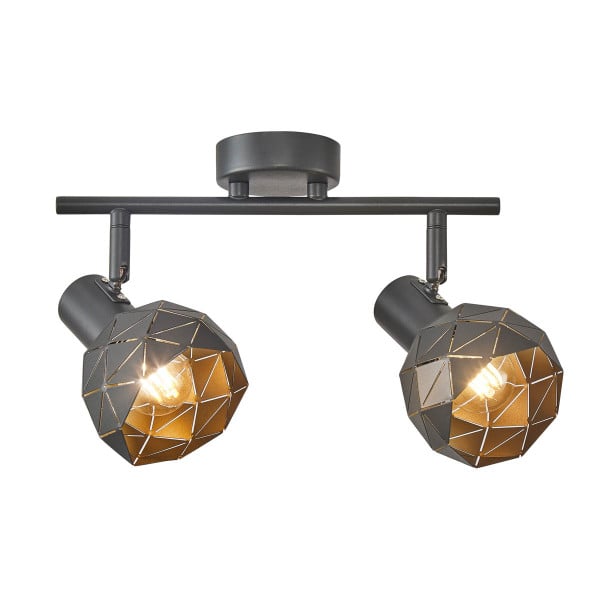 Reflektor sufitowy Harley ruchomy szaro-aluminiowy 2xE14x40W IP20 Italux 1039030