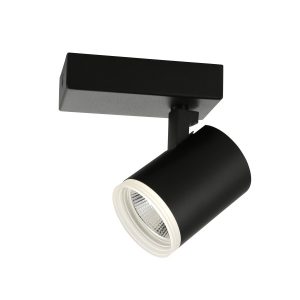 Reflektor sufitowy Helvia ruchomy czarny LED 5W 4000 K 500lm IP20 Italux 1033985 Reflektor sufitowy Helvia ruchomy czarny LED 5W 4000 K 500lm IP20 Italux 1033985