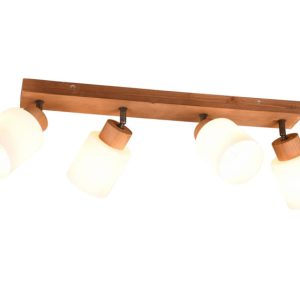 Reflektor sufitowy jasne drewno-biały ASSAM 4xE14x25W wym:21x60x10cm RL 865992 Reflektor sufitowy jasne drewno-biały ASSAM 4xE14x25W wym:21x60x10cm RL 865992