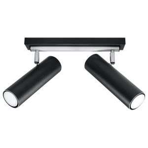 Reflektor sufitowy KURSO czarny-chromowany 2xGU10x40W IP20 Pure Lume 1037464 Reflektor sufitowy KURSO czarny-chromowany 2xGU10x40W IP20 Pure Lume 1037464