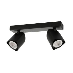 Reflektor sufitowy Merusa ruchomy czarny 2xGU10x35W IP20 Italux 1037344 Reflektor sufitowy Merusa ruchomy czarny 2xGU10x35W IP20 Italux 1037344