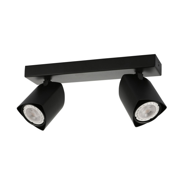 Reflektor sufitowy Merusa ruchomy czarny 2xGU10x35W IP20 Italux 1037344