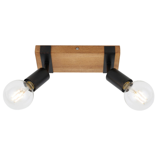 Reflektor sufitowy Molini ruchomy czarny 2xE27x40W IP20 Italux 1037413