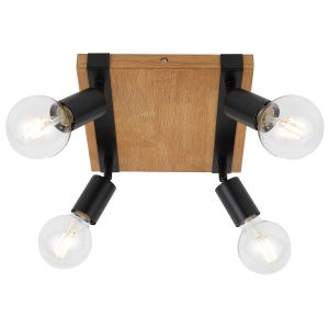 Reflektor sufitowy Molini ruchomy jasne drewno 4xE27x40W IP20 Italux 1037459 Reflektor sufitowy Molini ruchomy jasne drewno 4xE27x40W IP20 Italux 1037459