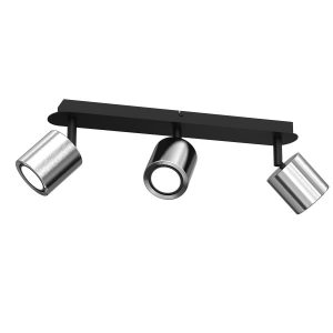 Reflektor sufitowy nikiel-czarny mat Demia 3xGU10x8W wym:15x49x17cm Luminex 865794 Reflektor sufitowy nikiel-czarny mat Demia 3xGU10x8W wym:15x49x17cm Luminex 865794
