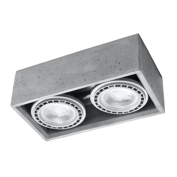 Reflektor sufitowy NUMERO szary 2xGU10x40W wym:10x27x14cm IP20 Pure Lume 1034253