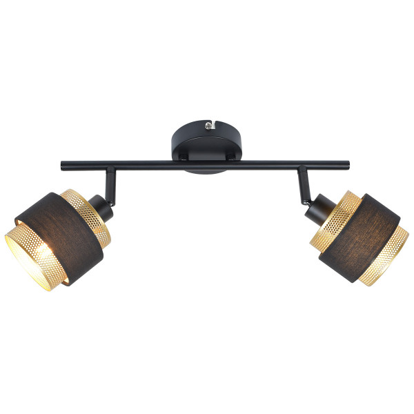 Reflektor sufitowy Renez ruchomy czarny 2xE14x4W wym:22x36x10cm IP20 Italux 1039023