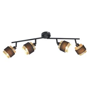 Reflektor sufitowy Renez ruchomy czarny 4xE14x4W wym:22x70x10cm IP20 Italux 1035514 Reflektor sufitowy Renez ruchomy czarny 4xE14x4W wym:22x70x10cm IP20 Italux 1035514