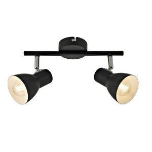 Reflektor sufitowy Riado ruchomy czarny 2xE14x40W IP20 Italux 1037387 Reflektor sufitowy Riado ruchomy czarny 2xE14x40W IP20 Italux 1037387