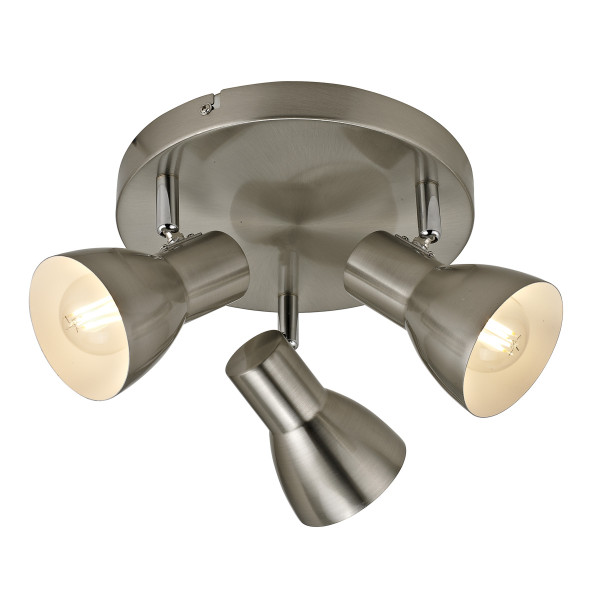 Reflektor sufitowy Riado ruchomy nikiel satynowany 3xE14x40W IP20 Italux 1037461