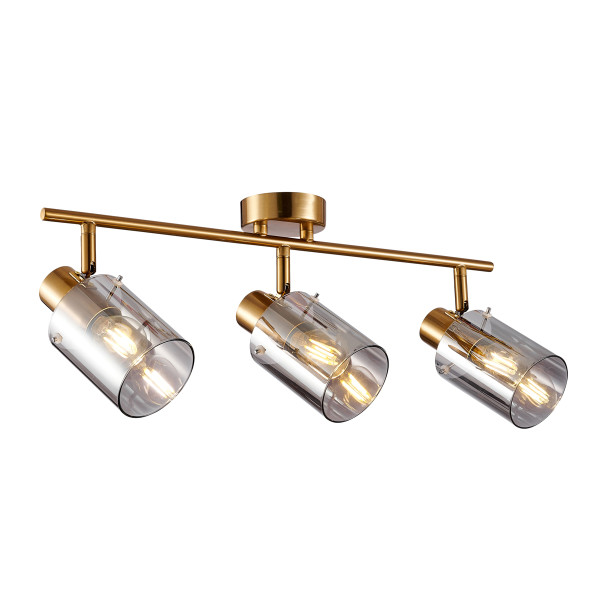 Reflektor sufitowy Sardo ruchomy mosiężno-złoty 3xE14x40W IP20 Italux 1037437