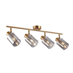 Reflektor sufitowy Sardo ruchomy mosiężno-złoty 4xE14x40W IP20 Italux 1037408 Reflektor sufitowy Sardo ruchomy mosiężno-złoty 4xE14x40W IP20 Italux 1037408