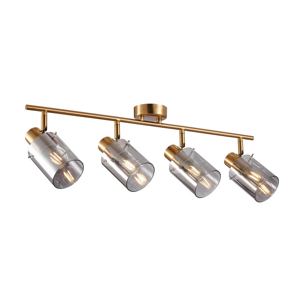 Reflektor sufitowy Sardo ruchomy mosiężno-złoty 4xE14x40W IP20 Italux 1037408