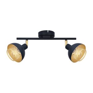 Reflektor sufitowy Savio ruchomy czarny 2xE14x40W IP20 Italux 1039089 Reflektor sufitowy Savio ruchomy czarny 2xE14x40W IP20 Italux 1039089