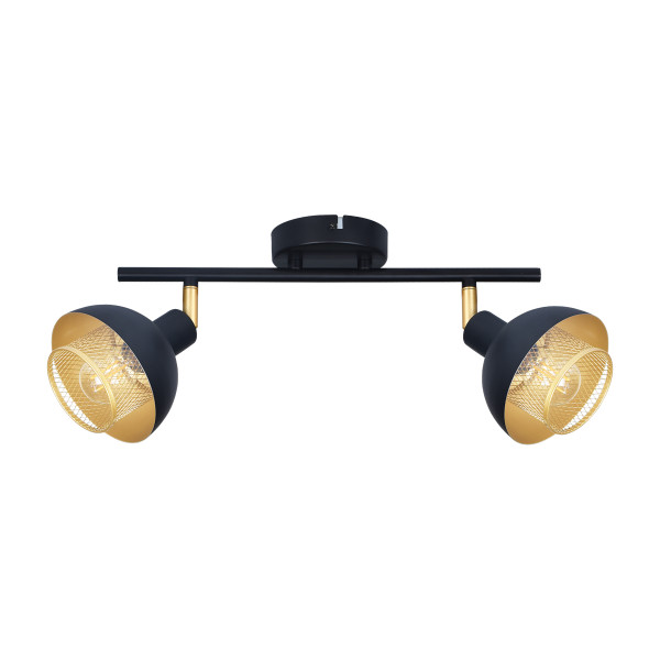 Reflektor sufitowy Savio ruchomy czarny 2xE14x40W IP20 Italux 1039089
