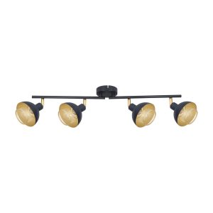 Reflektor sufitowy Savio ruchomy czarny 4xE14x40W IP20 Italux 1039058 Reflektor sufitowy Savio ruchomy czarny 4xE14x40W IP20 Italux 1039058