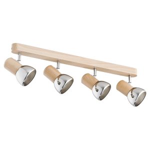 Reflektor sufitowy SPIRO regulowane jasne drewno 4xE27x15W IP20 Alfa 1037346 Reflektor sufitowy SPIRO regulowane jasne drewno 4xE27x15W IP20 Alfa 1037346