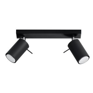 Reflektor sufitowy TORQUE czarny-chromowany 2xGU10x40W IP20 Pure Lume 1034002 Reflektor sufitowy TORQUE czarny-chromowany 2xGU10x40W IP20 Pure Lume 1034002