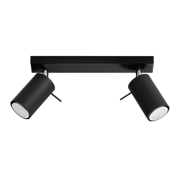 Reflektor sufitowy TORQUE czarny-chromowany 2xGU10x40W IP20 Pure Lume 1034002
