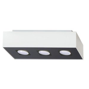 Reflektor sufitowy UNIKO czarno-biały 3xGU10x40W IP20 Pure Lume 1038974 Reflektor sufitowy UNIKO czarno-biały 3xGU10x40W IP20 Pure Lume 1038974