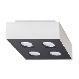 Reflektor sufitowy UNIKO czarno-biały 4xGU10x40W IP20 Pure Lume 1035516 Reflektor sufitowy UNIKO czarno-biały 4xGU10x40W IP20 Pure Lume 1035516