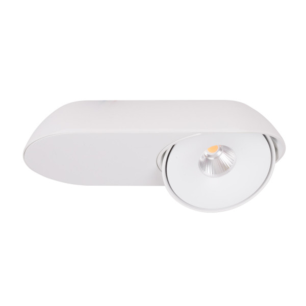 Reflektor sufitowy VECTOR owalny biały LED 10W 3000 K 614lm IP20 Maxlight 1034231