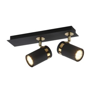 Reflektor sufitowy Verano ruchomy czarny 2xGU10x35W IP20 Italux 1037450 Reflektor sufitowy Verano ruchomy czarny 2xGU10x35W IP20 Italux 1037450
