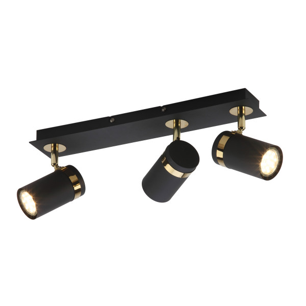 Reflektor sufitowy Verano ruchomy czarny 3xGU10x35W IP20 Italux 1037412