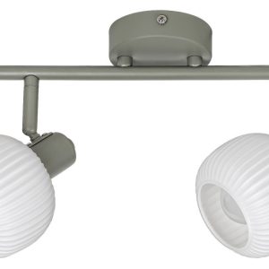 Reflektor sufitowy zielono-biały Soraya 2xE14x40W wym:15x32x18cm Rabalux 866243