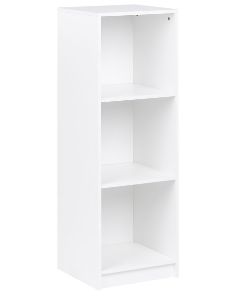 Regał 3 półki na książki minimalistyczny styl 40 x 40 cm biały 825722
