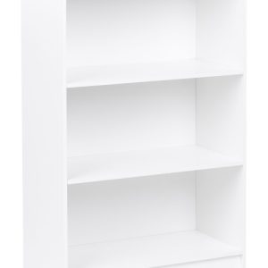Regał 3 półki na książki minimalistyczny styl 80 x 40 cm biały 825723 Regał 3 półki na książki minimalistyczny styl 80 x 40 cm biały 825723