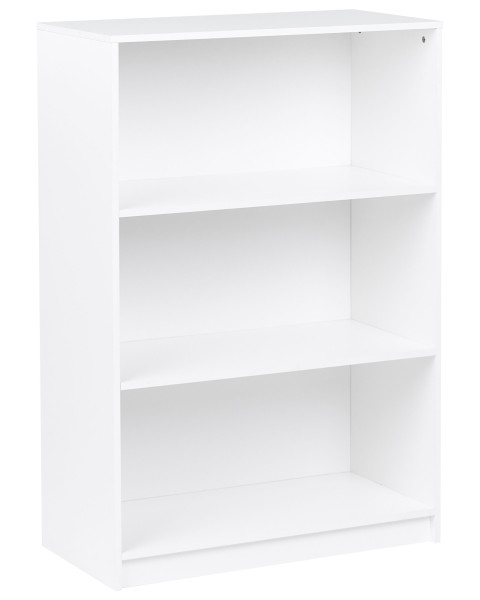 Regał 3 półki na książki minimalistyczny styl 80 x 40 cm biały 825723