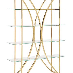 Regał 4 półki HOLLOW Metal 175 cm Złoty 748086 Regał 4 półki HOLLOW Metal 175 cm Złoty 748086