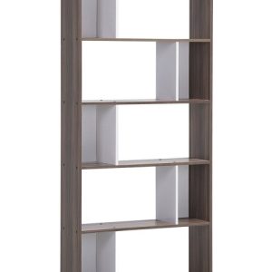 Regał 5 półek 174×83 cm ciemne drewno 70749