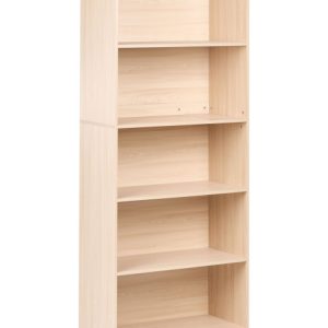 Regał 5 półek na książki minimalistyczny styl jasnobrązowy 825720