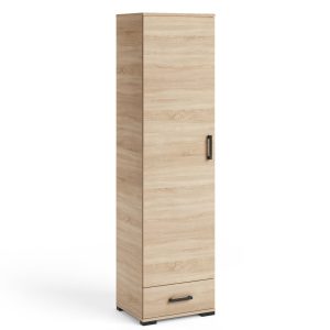 Regał 50 cm zamknięty na książki do salonu FIORA dąb sonoma 995292